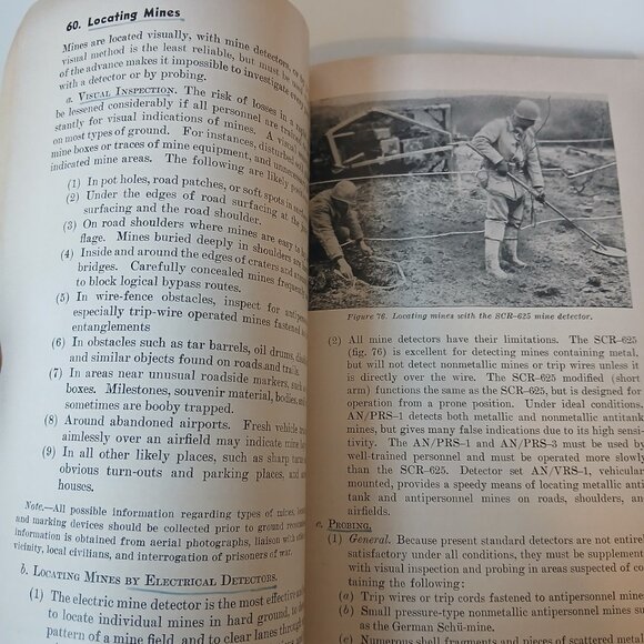 1949 Land Mine Warfare Department of the Army Field Manual - Picture 8 of 10